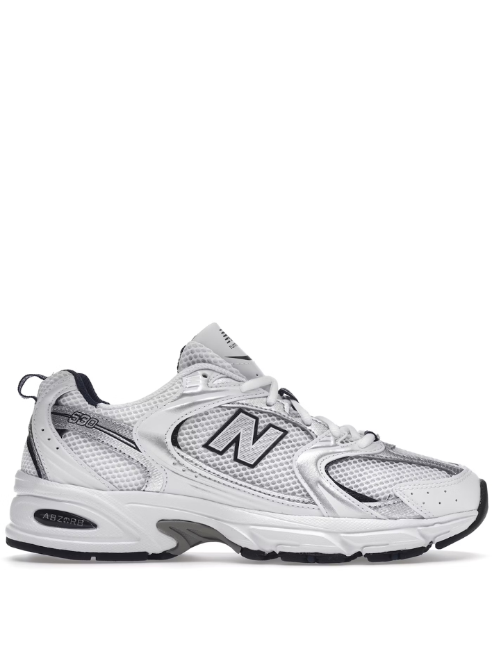New Balance 530 White Silver Navy