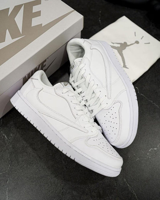 Travis Scott × Air Jordan 1 Low White Party