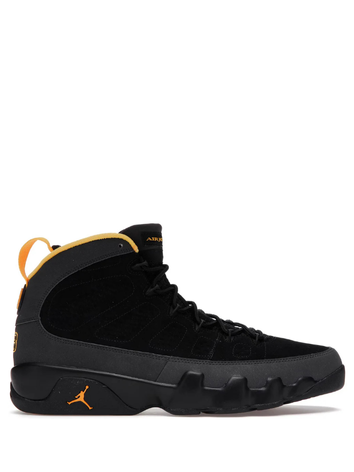 Air Jordan 9 Retro Dark Charcoal University Gold