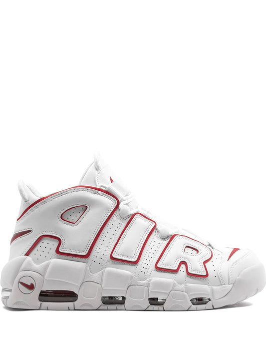 Nike uptempo White Varsity Red