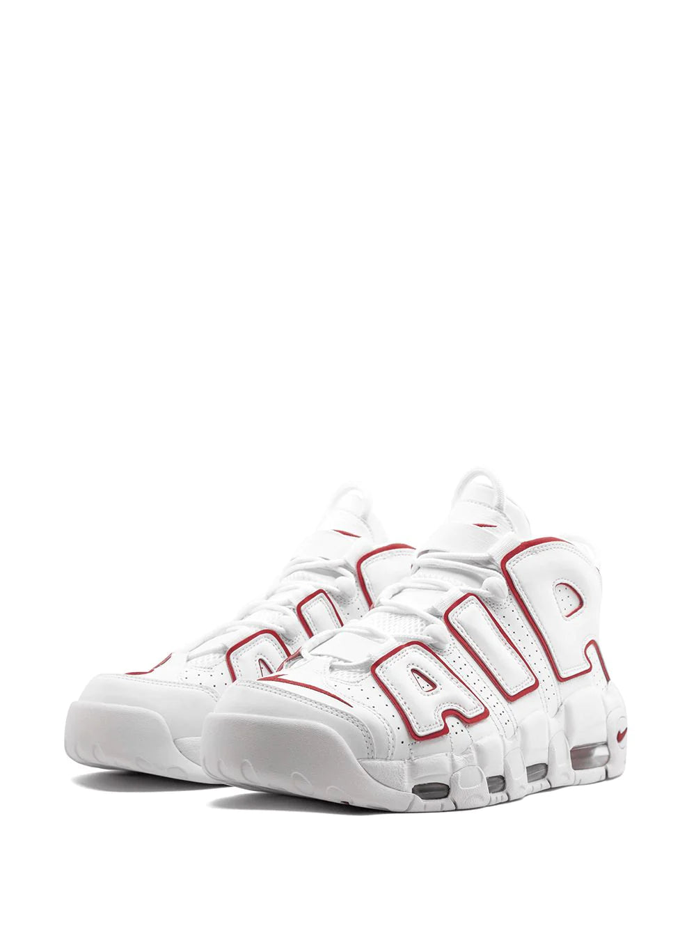 Nike uptempo White Varsity Red